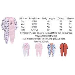 5pcs Honeyzone Winter Toddler Animal Footies New Born Baby Clothes Set Soft Breathable Pyjama Ubranka Dla Niemowlat Clothing Set