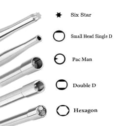 Carburetor carb Adjusting hand Tool Pac Man Double D Hexagon Hex Socket Screwdriver Driver Chainsaw Speed Adjustment Repair Tool