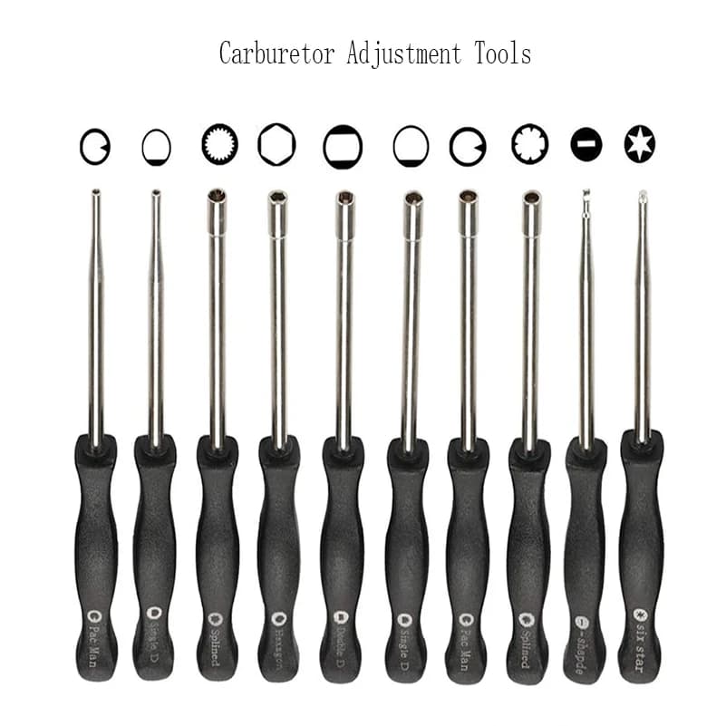 Carburetor carb Adjusting hand Tool Pac Man Double D Hexagon Hex Socket Screwdriver Driver Chainsaw Speed Adjustment Repair Tool