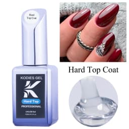KODIES GEL Diamond Top Coat for Nail Varnish 15ML Super Shine UV Gel Nail Polish Soak Off Semi Permanent Glitter Topcoat No Wipe