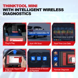 THINKCAR Thinktool Mini OBD2 Scanner Professional Full System Auto Scanner 28 Reset All Software Free Update Diagnostic Tools