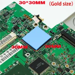 6pcs Thermal Pad 30x30mm Notebook Computer Router Memory Graphics Chip Cooling Non-Conductive Silicone 0.3MM 0.5MM 1.0MM