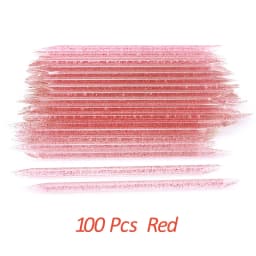20/50/100 Pcs/Lot Crystal Nail Stick Double Side Cuticle Pusher Remover Tools Reusable Colorful Stick Nail Art Care Manicure Set