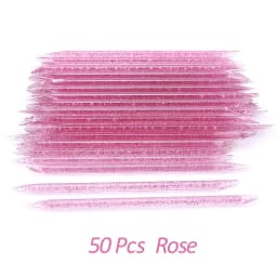 20/50/100 Pcs/Lot Crystal Nail Stick Double Side Cuticle Pusher Remover Tools Reusable Colorful Stick Nail Art Care Manicure Set