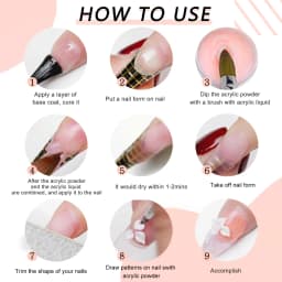 28g/Box Acrylic Powder Professional White Clear Red Nude Acrylic Nail French Manicure Powder for Acrylic Nail Extension