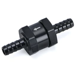6 Size 4MM / 6MM / 8MM / 10MM / 12MM / 16MM Non Return One Way Fuel Check Valve Aluminum Alloy Petrol Diesel