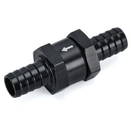 6 Size 4MM / 6MM / 8MM / 10MM / 12MM / 16MM Non Return One Way Fuel Check Valve Aluminum Alloy Petrol Diesel