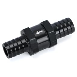 6 Size 4MM / 6MM / 8MM / 10MM / 12MM / 16MM Non Return One Way Fuel Check Valve Aluminum Alloy Petrol Diesel