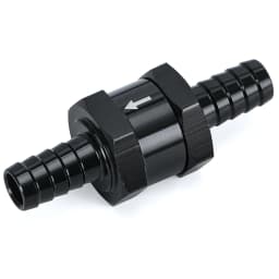 6 Size 4MM / 6MM / 8MM / 10MM / 12MM / 16MM Non Return One Way Fuel Check Valve Aluminum Alloy Petrol Diesel