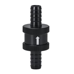 6 Size 4MM / 6MM / 8MM / 10MM / 12MM / 16MM Non Return One Way Fuel Check Valve Aluminum Alloy Petrol Diesel
