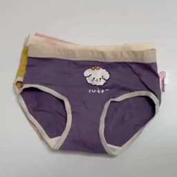 Girls Panties Kids Cotton Underwear Children's Briefs Cherry Cartoon Short 4Pcs/lot