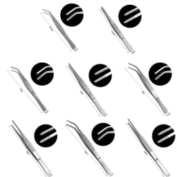 Curved Forceps Stainless Steel Tweezers Home dical Dental Plier Garden 12.5/14/16/18