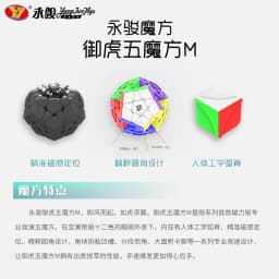 [JudyCube] YJ Yuhu Megaminx V2M Magnetic Magic Speed Cube Stickerless Yongjun Yuhu V2M Cubo Magico Puzzle