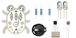 Weevil Eye DIY Electronic Beginner Learn To Solder Fun Kit Handmade Gift (Red. Yellow. Green White Blue Black Purple )