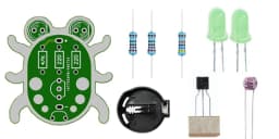 Weevil Eye DIY Electronic Beginner Learn To Solder Fun Kit Handmade Gift (Red. Yellow. Green White Blue Black Purple )