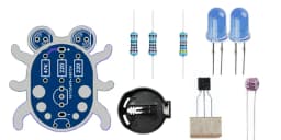 Weevil Eye DIY Electronic Beginner Learn To Solder Fun Kit Handmade Gift (Red. Yellow. Green White Blue Black Purple )