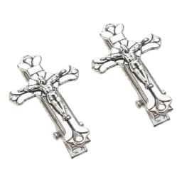 2021 New Punk Cross Skull Jesus Make Old Metal Hair Grip Hair Claw Accessories For Women Girl Hair Clip Party Gifts