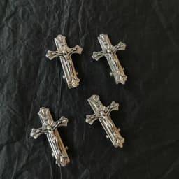 2021 New Punk Cross Skull Jesus Make Old Metal Hair Grip Hair Claw Accessories For Women Girl Hair Clip Party Gifts
