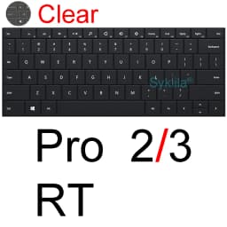 Keyboard Cover for Microsoft Surface Pro 13 12 11 10 9 7 8 7+ 6 5 4 3 X Studio GO 2 Book 3 RT Silicone Protector Skin Case