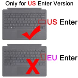 Keyboard Cover for Microsoft Surface Pro 13 12 11 10 9 7 8 7+ 6 5 4 3 X Studio GO 2 Book 3 RT Silicone Protector Skin Case