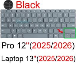 Keyboard Cover for Microsoft Surface Pro 13 12 11 10 9 7 8 7+ 6 5 4 3 X Studio GO 2 Book 3 RT Silicone Protector Skin Case