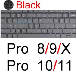 Keyboard Cover for Microsoft Surface Pro 13 12 11 10 9 7 8 7+ 6 5 4 3 X Studio GO 2 Book 3 RT Silicone Protector Skin Case