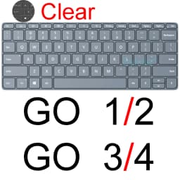 Keyboard Cover for Microsoft Surface Pro 13 12 11 10 9 7 8 7+ 6 5 4 3 X Studio GO 2 Book 3 RT Silicone Protector Skin Case