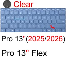 Keyboard Cover for Microsoft Surface Pro 13 12 11 10 9 7 8 7+ 6 5 4 3 X Studio GO 2 Book 3 RT Silicone Protector Skin Case