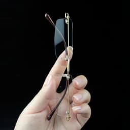 Sighttoo Anti-Blue Light Rimless Reading Glasses New Readers Ultralight Coating Frameless Glasses Reading With Pen Tube Case Men
