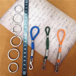 Outdoor Keychain Lanyard Stainless Steel Fixed Buckle Jewelry Lanyard Multi-function Key Ring Backpack Key Ring Wrist Lanyards