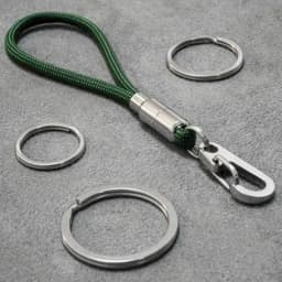 Outdoor Keychain Lanyard Stainless Steel Fixed Buckle Jewelry Lanyard Multi-function Key Ring Backpack Key Ring Wrist Lanyards
