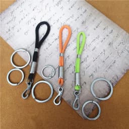 Outdoor Keychain Lanyard Stainless Steel Fixed Buckle Jewelry Lanyard Multi-function Key Ring Backpack Key Ring Wrist Lanyards