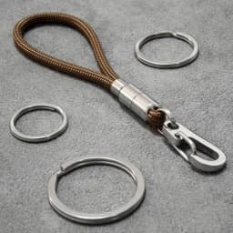 Outdoor Keychain Lanyard Stainless Steel Fixed Buckle Jewelry Lanyard Multi-function Key Ring Backpack Key Ring Wrist Lanyards