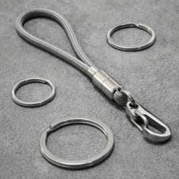 Outdoor Keychain Lanyard Stainless Steel Fixed Buckle Jewelry Lanyard Multi-function Key Ring Backpack Key Ring Wrist Lanyards