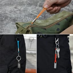 Outdoor Keychain Lanyard Stainless Steel Fixed Buckle Jewelry Lanyard Multi-function Key Ring Backpack Key Ring Wrist Lanyards