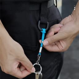 Outdoor Keychain Lanyard Stainless Steel Fixed Buckle Jewelry Lanyard Multi-function Key Ring Backpack Key Ring Wrist Lanyards