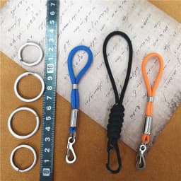 Outdoor Keychain Lanyard Stainless Steel Fixed Buckle Jewelry Lanyard Multi-function Key Ring Backpack Key Ring Wrist Lanyards