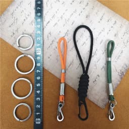 Outdoor Keychain Lanyard Stainless Steel Fixed Buckle Jewelry Lanyard Multi-function Key Ring Backpack Key Ring Wrist Lanyards