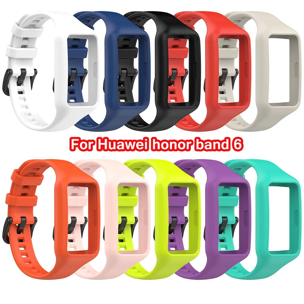 Silicone Strap For Huawei Band 6 Breathable Replacement Bracelet Wristband for Huwei Honor Band6 Watchband New