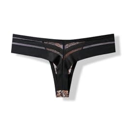 3 Pcs Women's Panties Intimates Underwear Thongs Sexy Lingerie Sports Female Tanga For Woman Ice Silk Seamless Panties For Women