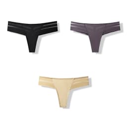 3 Pcs Women's Panties Intimates Underwear Thongs Sexy Lingerie Sports Female Tanga For Woman Ice Silk Seamless Panties For Women