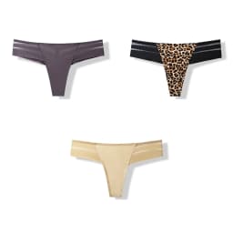 3 Pcs Women's Panties Intimates Underwear Thongs Sexy Lingerie Sports Female Tanga For Woman Ice Silk Seamless Panties For Women