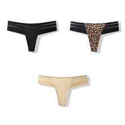 3 Pcs Women's Panties Intimates Underwear Thongs Sexy Lingerie Sports Female Tanga For Woman Ice Silk Seamless Panties For Women