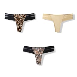 3 Pcs Women's Panties Intimates Underwear Thongs Sexy Lingerie Sports Female Tanga For Woman Ice Silk Seamless Panties For Women