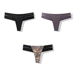 3 Pcs Women's Panties Intimates Underwear Thongs Sexy Lingerie Sports Female Tanga For Woman Ice Silk Seamless Panties For Women