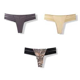 3 Pcs Women's Panties Intimates Underwear Thongs Sexy Lingerie Sports Female Tanga For Woman Ice Silk Seamless Panties For Women