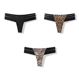 3 Pcs Women's Panties Intimates Underwear Thongs Sexy Lingerie Sports Female Tanga For Woman Ice Silk Seamless Panties For Women