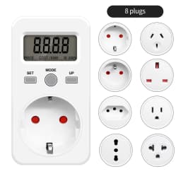 Digital Wattmeter 220V 110V AC Power Meter Electricity Consumption Energy Meter EU Plug Power Kilowatt Wattage Electricity Meter