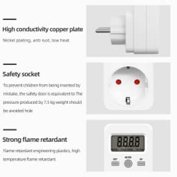 Digital Wattmeter 220V 110V AC Power Meter Electricity Consumption Energy Meter EU Plug Power Kilowatt Wattage Electricity Meter