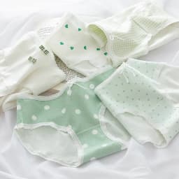 New Women's Cotton Underwear Sexy Printing Panties Fashion Girl Bow Briefs Mid Waist Seamless Underpants female Lingerie
